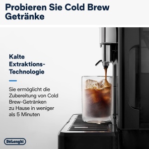 Espressor automat DeLonghi Eletta Explore ECAM45267G 50 bauturi LatteCrema Cold Brew Touchscreen Gri inchis - Img 5