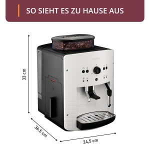 Espressor automat Krups Arabica Picto EA810570 Compact Alb Cu functie de spumare lapte - Img 9