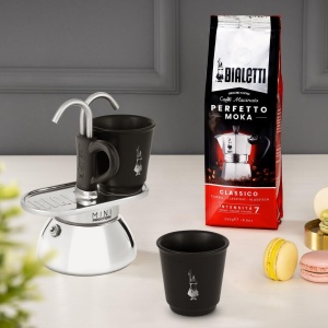 Espressor Bialetti Mini Express Induction 2 cesti Negru Compatibil Inductie - Img 3