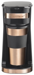 Espressor cafea Bestron ACM112CO, 750W, 420ml, inox cupru - Img 2