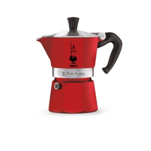 Espressor cafea Bialetti Moka Color, 1 ceasca (60 ml), aluminiu, rosu