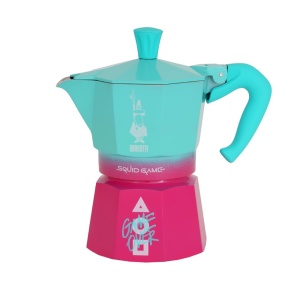 Espressor cafea Bialetti Moka Express Squid Game, 130 ml, Aluminium, Design Colorat - Img 5