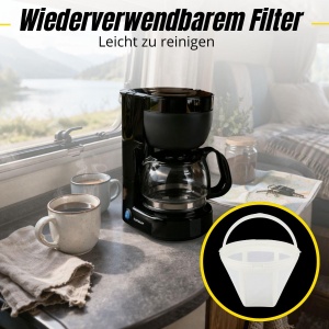 Espressor cafea Dunlop 12V, 0.65L, 150W, Negru - Img 4