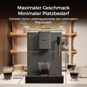 Espressor cafea Haier cu 6 specialitati, design compact, 5 grade de macinare - Img 2