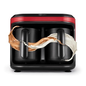Espressor cafea Karaca Hatr Hups Duet, 1400W, Capacitate 10 Cesti, Rosu