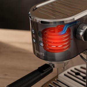 Espressor cafea Krups Virtuoso, 15 bar, inox, cu abur pentru spuma, negru - Img 7