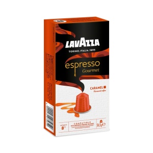 Espressor cafea Lavazza Espresso Gourmet Caramel, 10 capsule aluminiu, 100 Arabica, intensitate 813