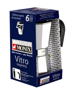 Espressor cafea Monix Vitro Express, 3 cesti, aluminiu, design clasic - Img 4