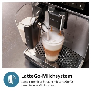 Espressor cafea Philips 3300 Series EP334790, 6 bauturi, Touchscreen, Negru - Img 5