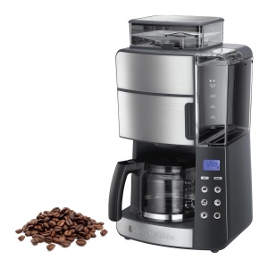 Espressor cafea Russell Hobbs GrindBrew, 10 cesti, digital, cu rasnita