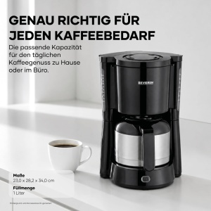 Espressor cafea SEVERIN KA 4835, 10 cesti, 1000 W, negru - Img 2