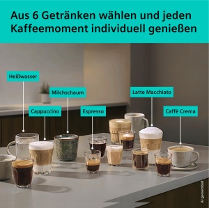 Espressor cafea Siemens EQ500 iAroma, 6 bauturi, negru - Img 3