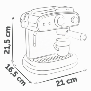 Espressor cafea Smoby cu functie de apa, lumini si sunete, set accesorii inclus - Img 6