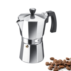Espressor cafea Westmark Brasilia, 6 cesti, aluminiu, argintiu