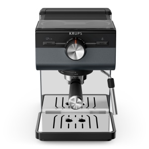 Espressor manual Krups Authentic XP384G10 15 bar Dark Silver functie spumare lapte - Img 2