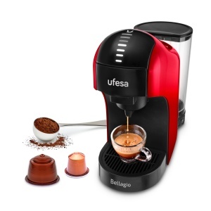 Espressor Ufesa Bellagio 3-in-1 Compatibil Dolce Gusto si Nespresso 15 Bar 1400W - Img 1
