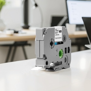 Etichete VEVOR TZe-231 12mm Negru pe Alb Compatibile Brother P-Touch - Img 8