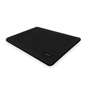 Ewent EW1256 Racitor pentru laptop 12-17 inch, 2 ventilatoare silentioase cu LED-uri albastre, tampon de racire, suport pentru cooler pentru notebook Covoras de racire, negru - Img 7