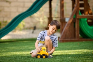 Excavator Caterpillar 25cm cu lumini si sunete, pentru copii de 2 ani - Img 4