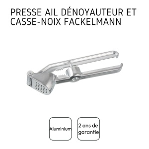 Fackelmann 45606 Presa de usturoi multifunctionala 3in1 Aluminiu Argintiu - Img 4