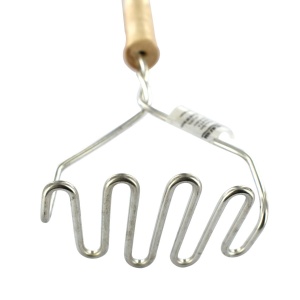 Fackelmann 521417 Presa manuala pentru cartofi si legume otel inoxidabil si lemn 29x95x55 cm - Img 5