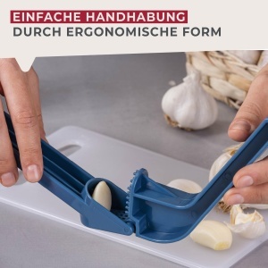 Fackelmann Essential Knoblauchpresse Ergonomic Design Albastru Compact - Img 4
