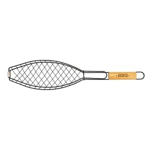 Fackelmann Grill pentru peste 60 cm otel cu antiaderenta si maner din lemn - Img 4