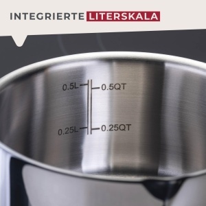 Fackelmann Kasserolle Essential 12 cm Otel Inoxidabil Ergonomic Albastru - Img 8