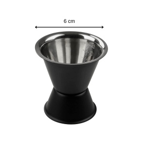 Fackelmann Specter Cocktail Messbecher 2cl4cl Negru Mat si Argintiu - Img 3