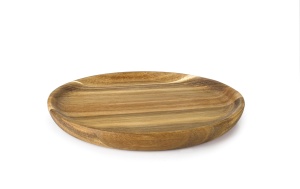 Farfurie IBILI din lemn de acacia 24 cm cu strat de ulei protector
