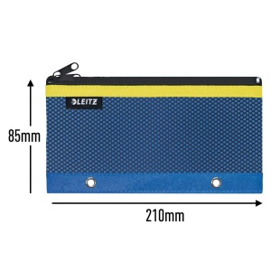 Federtasca Leitz Urban Chic 2 Fach, Culoare Albastra, 205x115 mm - Img 2