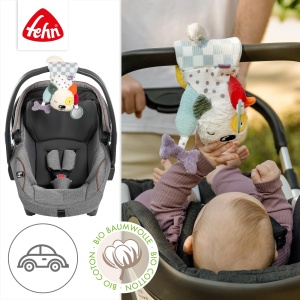 Fehn Activity-Hund Natur 044058 Jucarie interactiva pentru bebelusi din bumbac organic - Img 4
