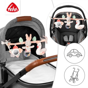 Fehn Kinderwagenkette Schwanensee Jucarie pentru Carucior Figuri Interactive 45 cm - Img 5