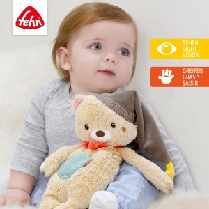 Fehn Kuscheltier Bear Bruno 060225 Jucarie Plus pentru Bebelusi 25 cm - Img 3