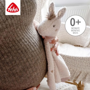 Fehn Schmusetuch Lama Deluxe 34 cm Material moale cu prindere pentru suzeta - Img 3