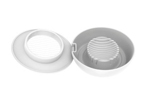 Feliator oua Fiskars Functional Form, 13,3 x 12 x 4,2 cm, Alb