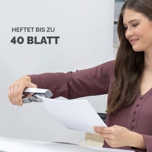 Fellowes Heftzange LX890 Metalic Antibacterian Capacitate 40 Foi - Img 4