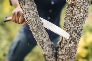 Ferastrau pliabil Fiskars Plus, pentru busteni si ramuri groase, 3 pozitii de taiere, lama cu dinti ascutiti, zimtare grosiera, lungime lama: 21 cm, negru/portocaliu, SW69, 1067553 - Img 9