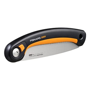 Ferastrau pliabil Fiskars Plus, pentru busteni si ramuri groase, 3 pozitii de taiere, lama cu dinti ascutiti, zimtare grosiera, lungime lama: 21 cm, negru/portocaliu, SW69, 1067553 - Img 19