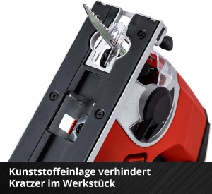 Ferastrau vertical cu acumulator Einhell TE-JS 18/80 Li-Solo Power X-Change (18 V, adancime de taiere max. 80 mm, cursa pendulara in 4 trepte, adaptor de extractie, ghidaj paralel, lumina LED, fara baterie) - Img 8