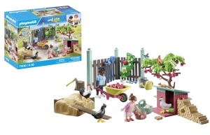 Ferma de Pui PLAYMOBIL myLife 71510, Set cu Figurine, Jucarie Sustenabila pentru Copii
