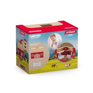 Ferma din lemn Schleich Farm World 42602 Set 7 piese cu grajd si garduri - Img 7