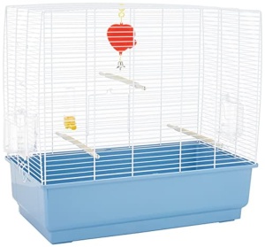 Ferplast Cusca pentru pasari Piano 4 Custi pentru canari Cusca mica pentru pasari cu hranitoare pentru pasari Baie pentru pasari Dozator de apa 59 x 3 - Img 2
