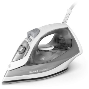 Fier de calcat cu abur Philips EasySpeed - 2.000 W, abur de pana la 100 g, abur vertical, rezervor de apa de 220 ml, sistem de oprire a picaturii, talpa ceramica, functie de pulverizare integrata, timp de incalzire de 30 de secunde (GC1751/80) - Img 1