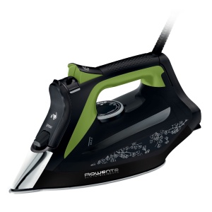 Fier de calcat cu abur Rowenta DW6330 Eco Intelligence | 2500 wati | Continuare. Debit de abur: 45 g/min. | Rafala: 180 g/min | Talpa laser Microsteam400 HD 3De | Functie anti-picurare | Negru/Verde - Img 1