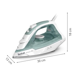 Fier de calcat cu abur Tefal Virtuo 30, 2000 W, 27 g/min. Debit de abur, 120 g/min. Explozie de abur, 30 sec. Timp de incalzire, Abur vertical, Oprire picurare, Varf de precizie pentru etrier, Eucalipt, FV2C42E0 - Img 11