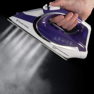Fier de calcat fara fir Russell Hobbs Supreme Steam 23300-56, 2400W, 135 gmin, talpa ceramica - Img 4