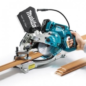 Fierastrau circular cu acumulator Makita DLS600Z, 18 V, motor fara perii, compact - Img 5
