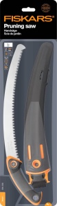 Fierastrau de mana profesional Fiskars pentru lemn proaspat, zimtare grosiera, panza de ferastrau din otel de inalta calitate, inclusiv tolba de depozitare, negru/portocaliu, lungime panza de ferastrau: 33 cm, SW-330, 1020199 - Img 9