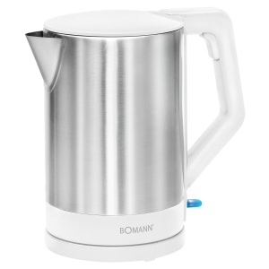 Fierbator apa Bomann WKS 3002 CB, 1.5 litri, 2200 W, inox alb